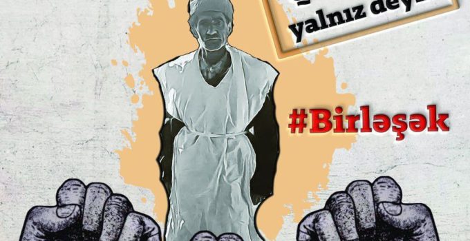 Dün Gece Bakü’deki Türk Aktivistler “Birleşek” Hashtag’iyle KaraKışlak’daki Güney Azerbaycanlı Türkleri Destekledi.